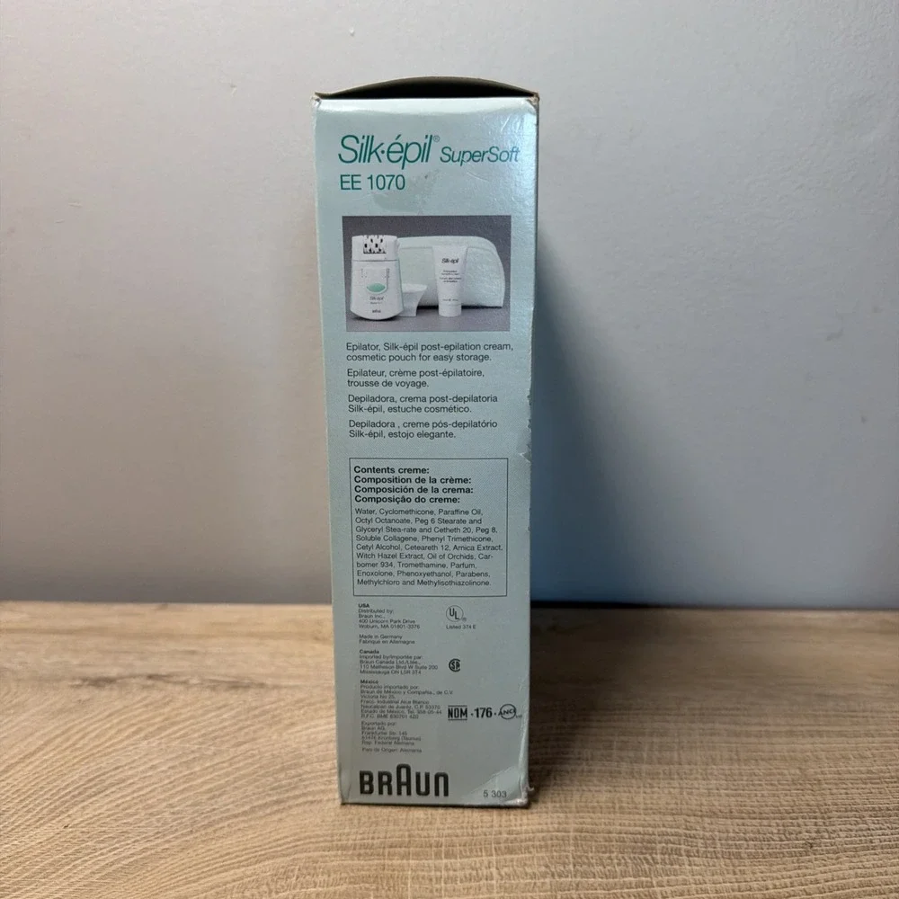 Vintage Braun Silk Epil SuperSoft Epilator Hair Removal System Y2K Original Box